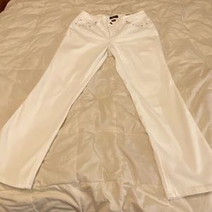 Earl White Blinged Jeans